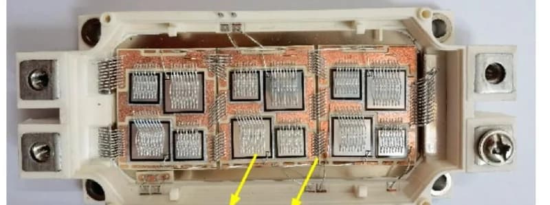 IGBT power module used as a thermal-development reference